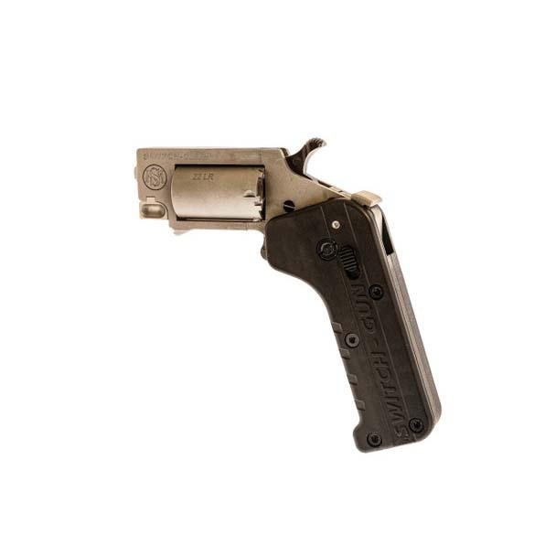 Standard Manufacturing Switch-Gun Single Action Folding Revolver .22 LR 5rd Capacity 0.75" Barrel Picture of Standard MFG Co LLC Switch-Gun 22LR Revolver 3/4in Brl