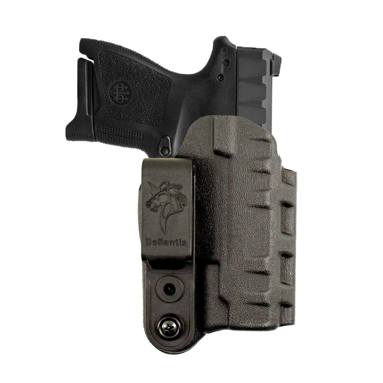 Desantis #137 Slim-Tuk IWB Holster for Glock 43 43x 43xMOS Black Ambi Picture of Desantis Leather Goods Co. #137 SLIM-TUK IWB KYDEX HOLSTER FOR G43 G43x G43xMOS BLK AMBI