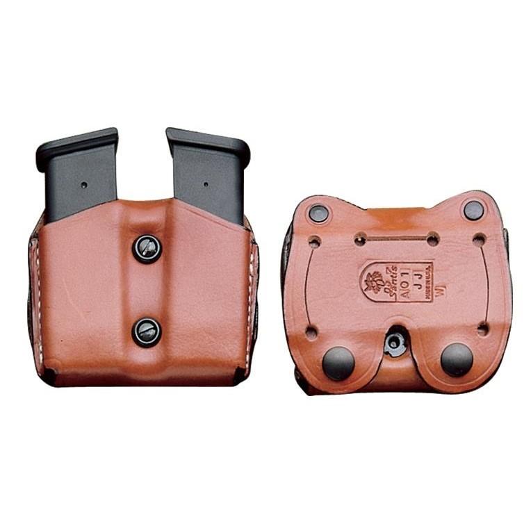 DeSantis Double Magazine Pouch for Colt Gov't 45 Tan Ambi Picture of Desantis Leather Goods Co. DOUBLE MAG POUCH PLN TAN COLT GOV'T