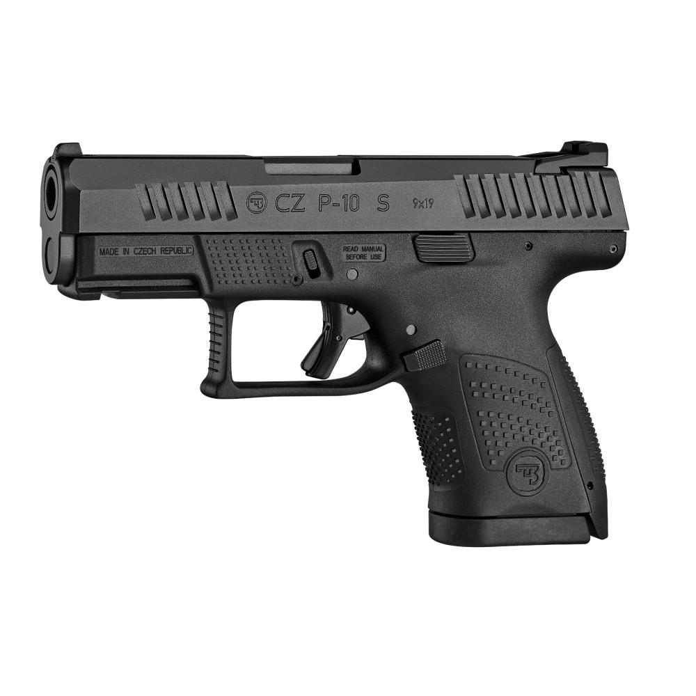 CZ USA P-10 S Subcompact Handgun 9mm Luger 10rd Magazine 3.5" Barrel Black Picture of Cz-Usa Firearms CZ P-10 S 9MM 10RD BLK POLYMER FRAME NITRIDE SLIDE