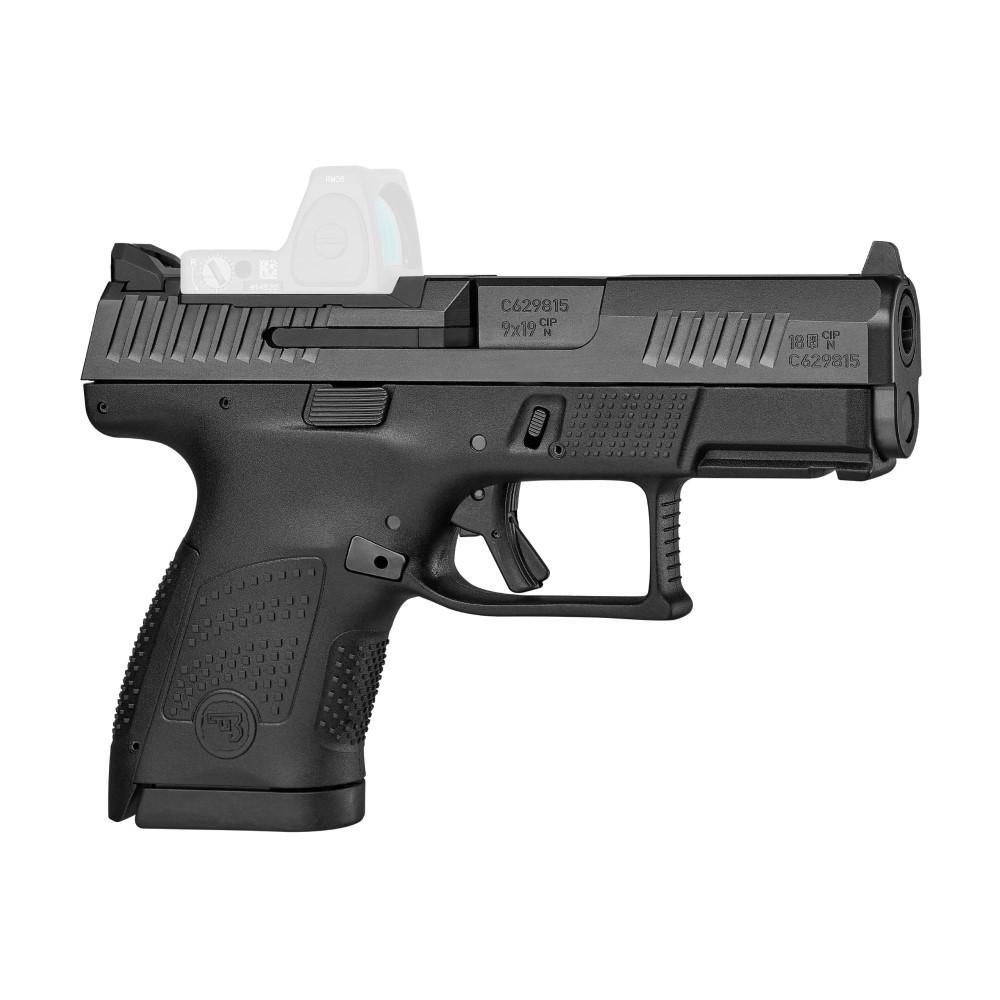 CZ USA P-10 S Handgun 9mm Luger 10rd Magazine 3.5" Barrel Black Optic Ready Fixed Sights