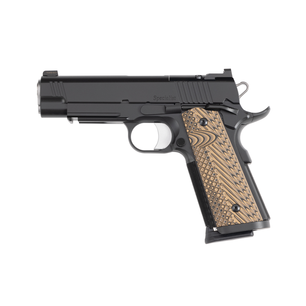 Dan Wesson Specialist Commander Handgun .45 ACP 8rd Magazine 4.25" Barrel Black Optics Ready Picture of Cz-Usa Firearms CZ DW Specialist Commander 45ACP Black Duty Finish Optics Rdy 4.25in 8rd