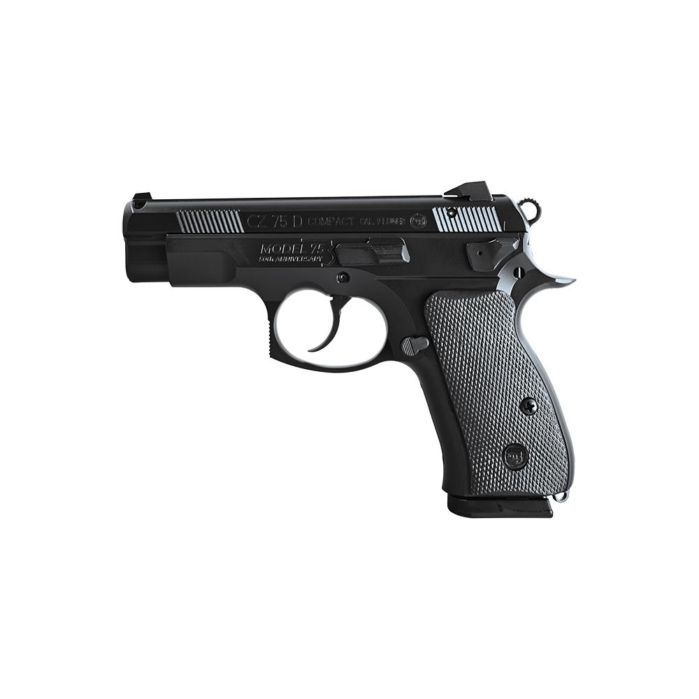 CZ 75  D PCR 50th Anniversary Elite Handgun 9mm Luger 15rd Magazines(2) 3.75" Barrel Steel Frame Manual Safety Picture of Cz-Usa Firearms CZ 75 D PCR C 50TH ANNIVERSARY ELITE 9MM 15RD BLK POLYCOAT AL FRAME
