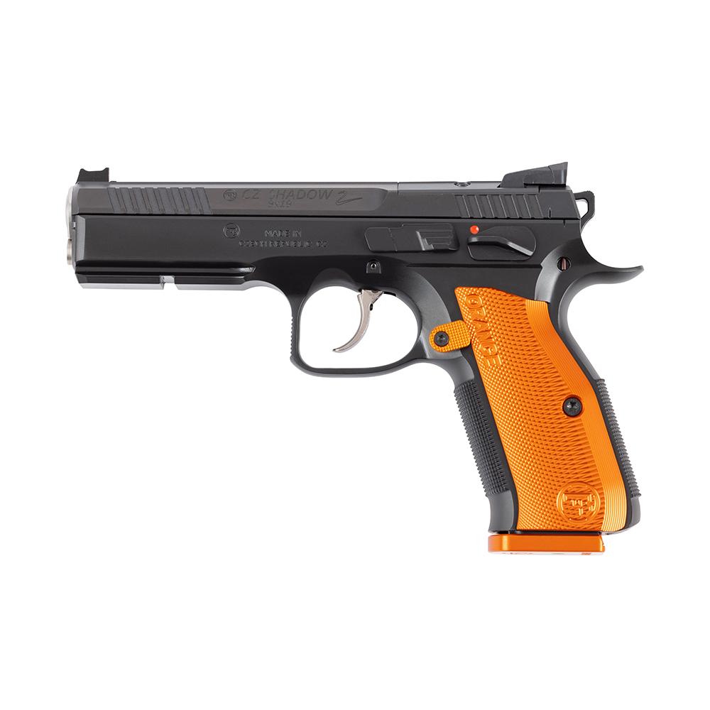 CZ USA Shadow 2 Handgun 9mm Luger 19rd Magazines (3) 4.89" Barrel Black with Orange Optics Ready Picture of Cz-Usa Firearms CZ SHADOW 2 ORANGE OPTICS-READY 9MM 19RD BLK POLYCOAT STEEL FRAME