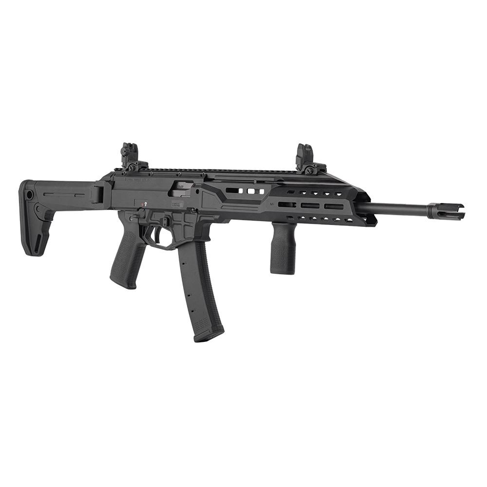 CZ Scorpion 3 Plus Magpul Edition Carbine 9mm Luger 35rd Magazine(1) 16.3" Threaded Barrel Folding Stock Picture of Cz-Usa Firearms CZ SCORPION 3 PLUS MAGPUL EDITION W/ FOLDING STOCK BLK 9MM 35RD 16.3IN