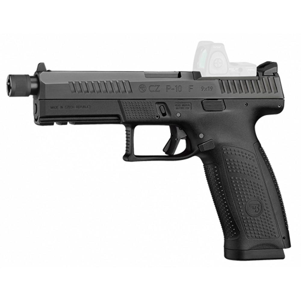 CZ USA P-10 F Handgun 9mm Luger 21rd Magazine 5.1" Threaded Barrel Black Optics Ready Suppressor Ready Picture of Cz-Usa Firearms CZ P-10 F OPTICS-READY SUPPRESSOR-READY 9MM 21RD FULL SIZE