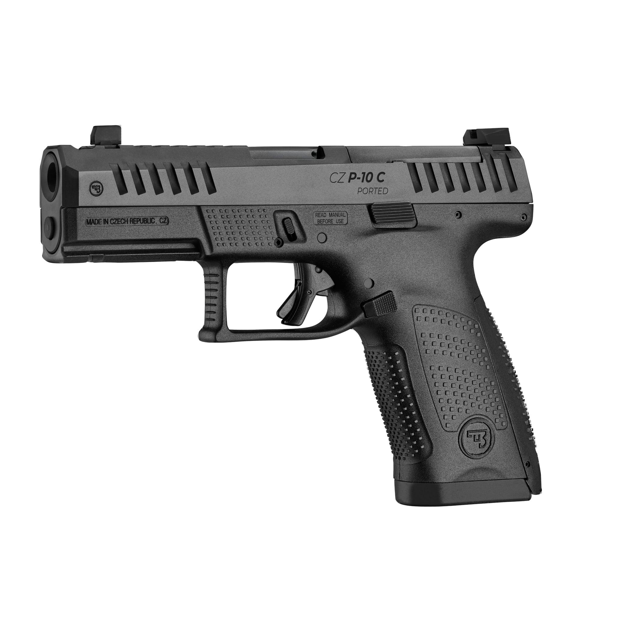 CZ P-10C Ported Handgun 9mm Luger 15rd Magazines(2) 4" Ported Barrel Optic Ready Picture of Cz-Usa Firearms CZ P-10C 9mm 4" Brl OR PORTED