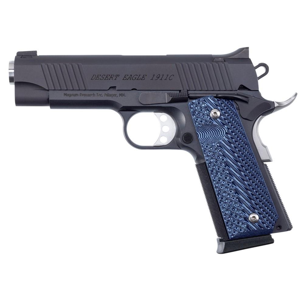 Magnum Research Desert Eagle 1911 C Handgun .45 Auto 8rd Magazine(2) 4.33" Stainless Barrel & Frame G10 Grips Picture of Magnum Research DESERT EAGLE 1911 45ACP 'C' PISTOL 4.33' 8RD