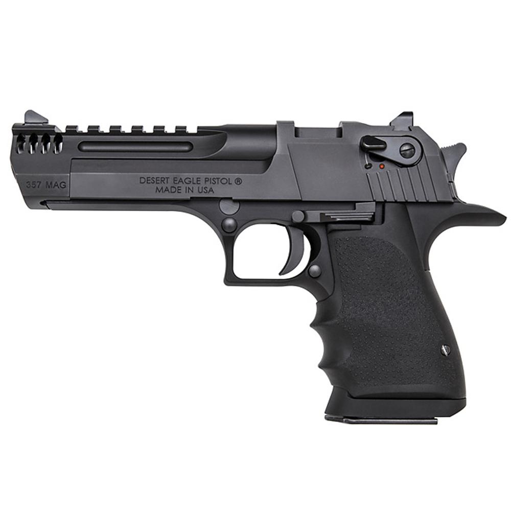 Desert Eagle L5 Handgun .357 Mag 9rd Magazine 5" Barrel Black with Integral Muzzle Brake Picture of Magnum Research DESERT EAGLE L5 .357 MAG 5" BBL BLACK ALUMINUM FRAME MUZZLE BRAKE