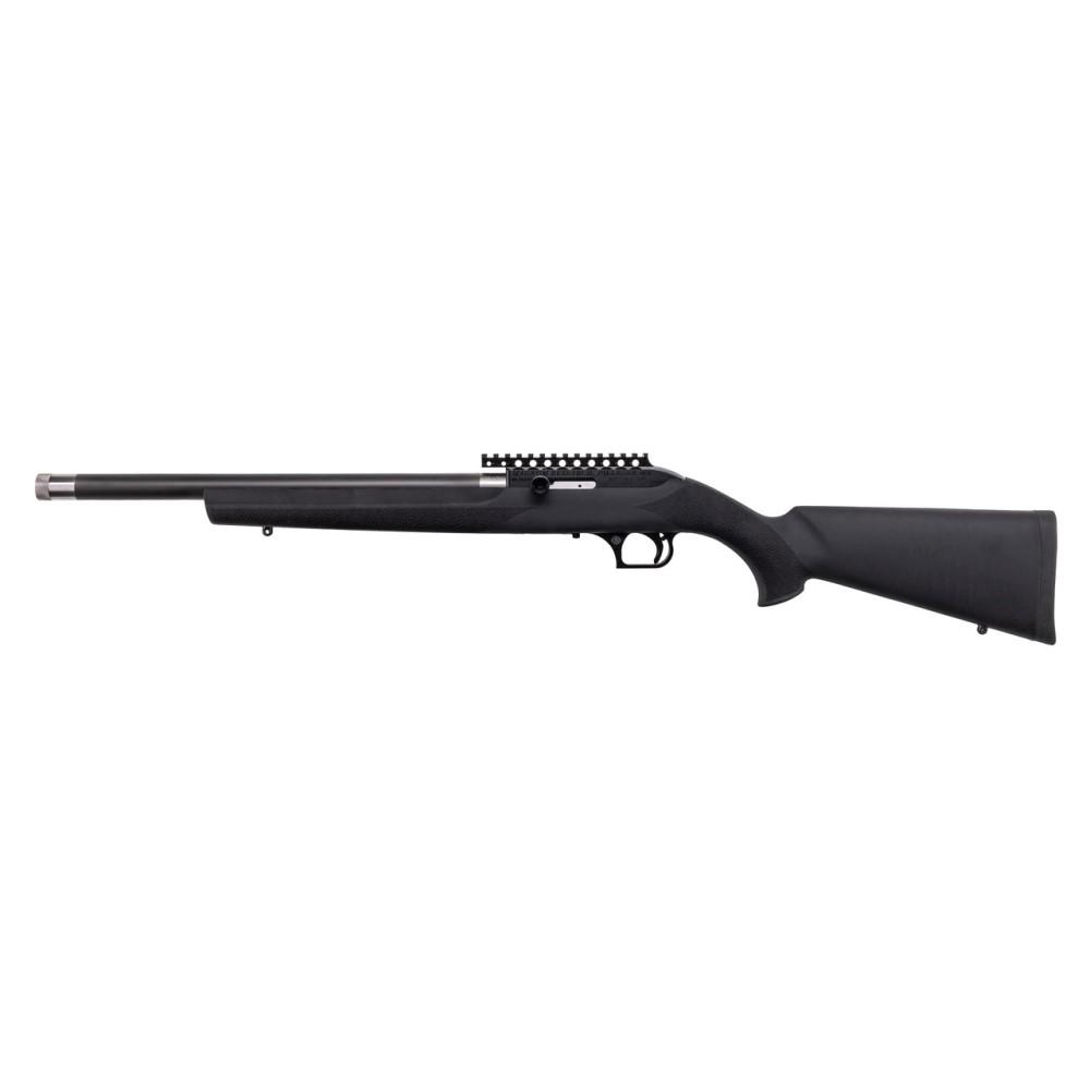 Magnum Research MLR Switchbolt Rimfire Rifle 22 LR 10/rd 16.5" Threaded Barrel Hogue OverMolded Black Stock Picture of Magnum Research .22LR SwitchBolt Rec 16.5 Carbon BBL w/Thd Muzzle Hogue OverMolded Blk Stk