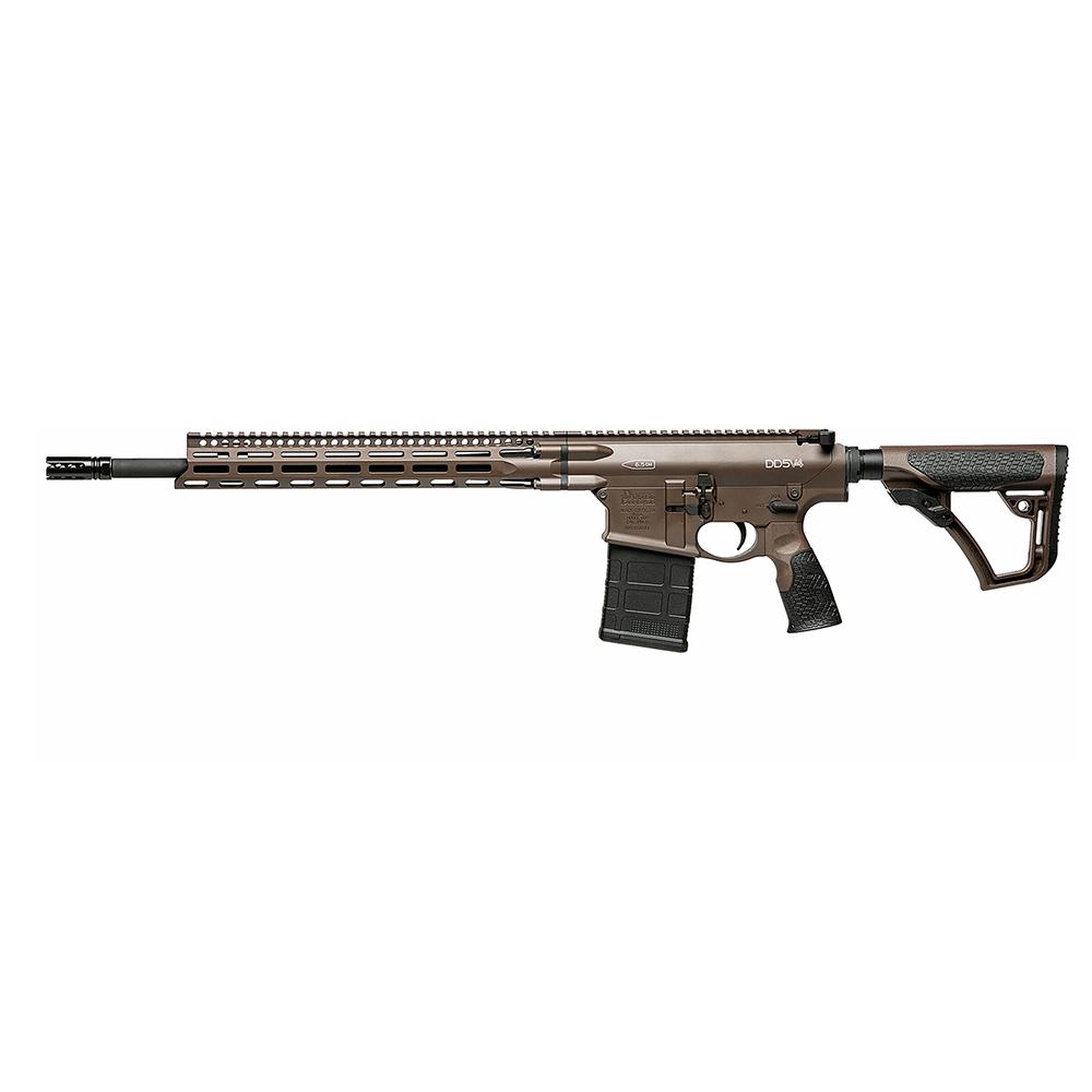 Daniel Defense DD5 V4 Rifle 6.5 Creedmoor 20rd Magazine 18" 5/8x24 Threaded Barrel Brown Mil-Spec Picture of Daniel Defense DD5 V4 18IN 6.5CM M-LOK Mil Spec