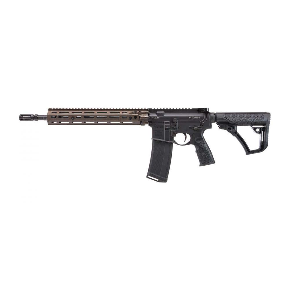Daniel Defense M4A1 RIII FDE Rifle 5.56mm 32rd Magazine 14.5" Pinned and Welded Barrel 12.5" Handguard Picture of Daniel Defense DD4 M4A1RIII 14.5in Pinned and Welded