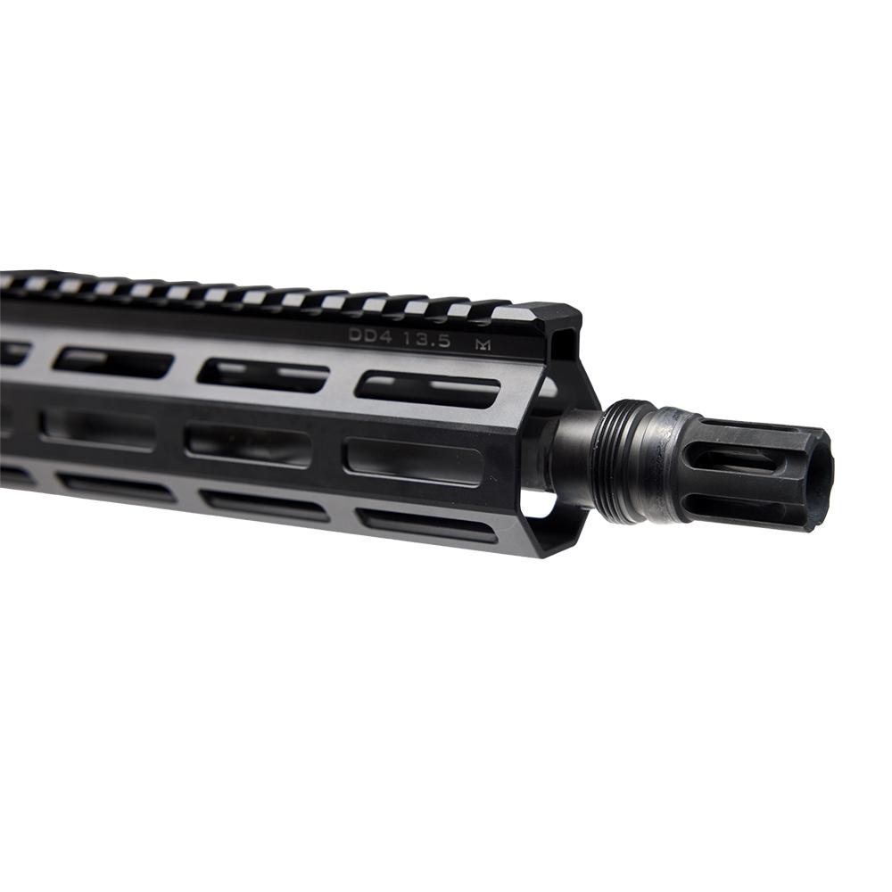 Daniel Defense DD4 V7 SLW Rifle 5.56mm NATO 32rd Magazine 14.5" 1/2x28 Threaded Barrel Black with 13.4" Handguard and Flash Hider Picture of Daniel Defense Daniel Defense DD4 V7 SLW 5.56 14.5" Pin & Welded Barrel 13.5" Handguard
