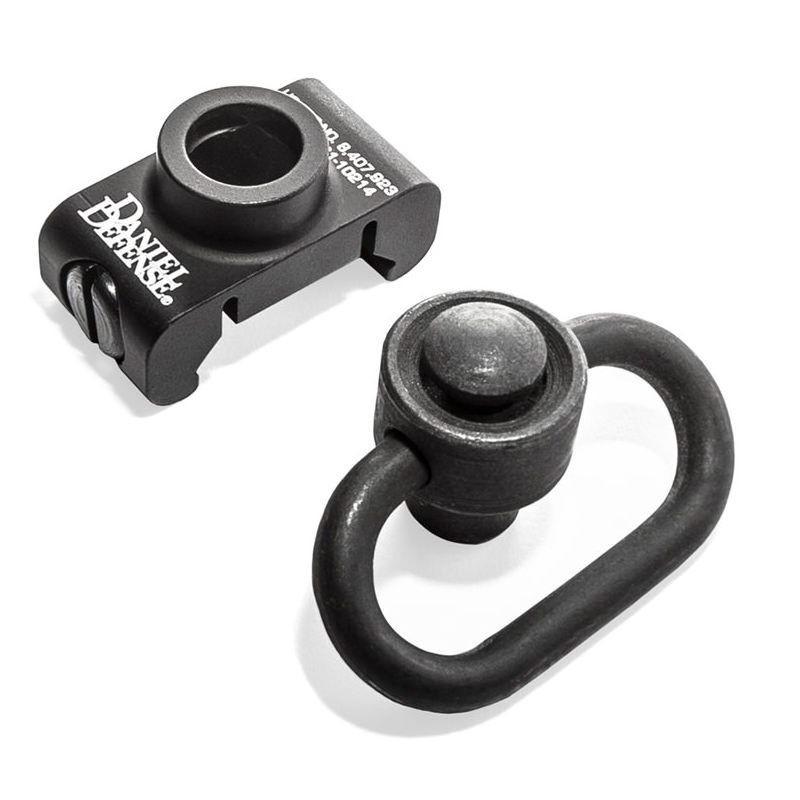 Daniel Defense Rail Mount QD Swivel Attachment Point with Swivel Black Picture of Daniel Defense RAIL MOUNT QD SWIVEL ATTACHMENT POINT W/SWIVEL