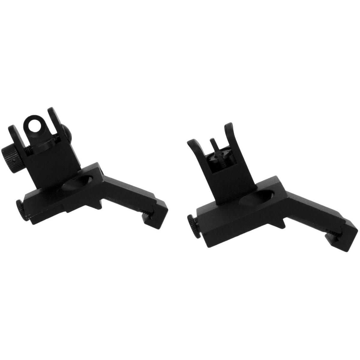 TacFire AR Front & Rear 45 Degree Flip Up Spring Loaded Sights Picture of Tacfire Inc. AR FRONT & REAR 45 DEGREE FLIP UP IRON SIGHTS/SPRING LOADED