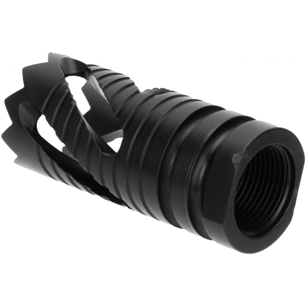 TacFire Crown Style Muzzle Brake .223/5.56 1/2x28 Black Picture of Tacfire Inc. Tacfire .223/5.56 1/2''x28 Thread Crown Style Muzzle Brake Black Oxide