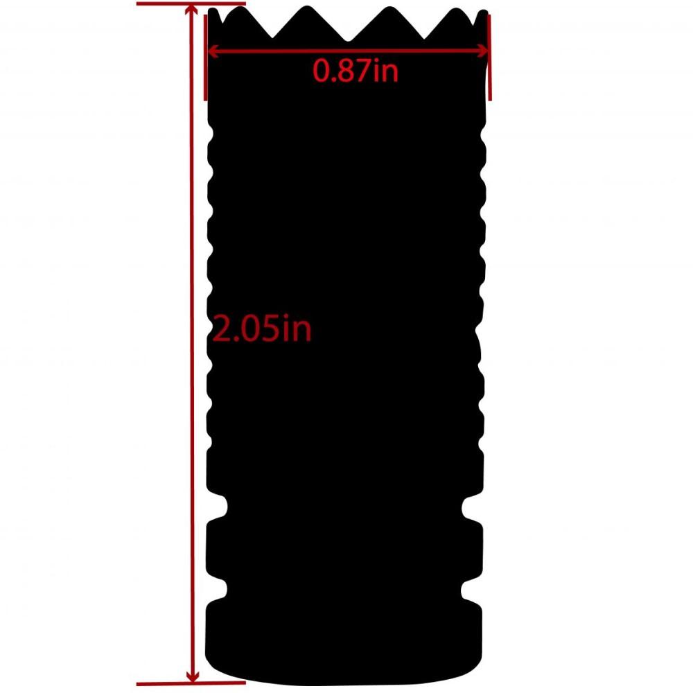 TacFire Crown Style Muzzle Brake .223/5.56 1/2x28 Black Picture of Tacfire Inc. Tacfire .223/5.56 1/2''x28 Thread Crown Style Muzzle Brake Black Oxide
