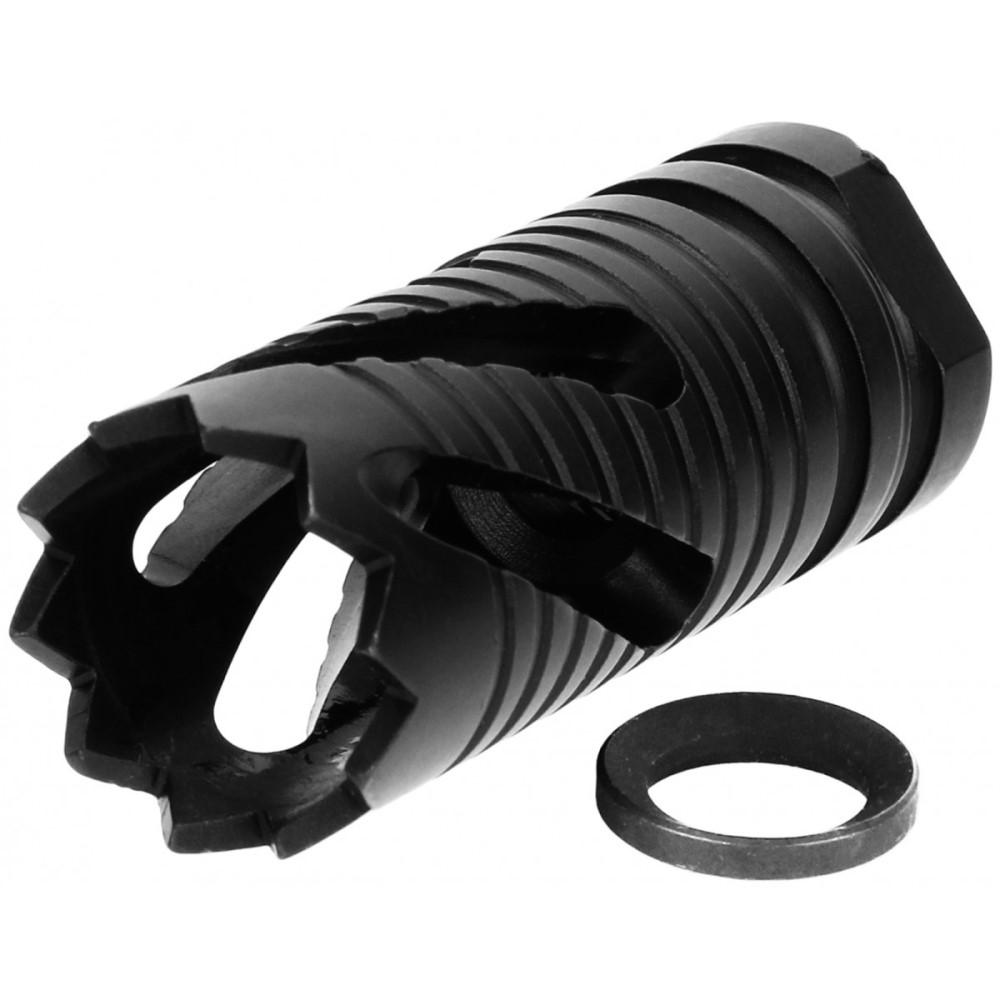 TacFire Crown Style Muzzle Brake .308 5/8x24 Black Picture of Tacfire Inc. Tacfire .308 5/8''x24 Thread Crown Style Muzzle Brake Black Oxide