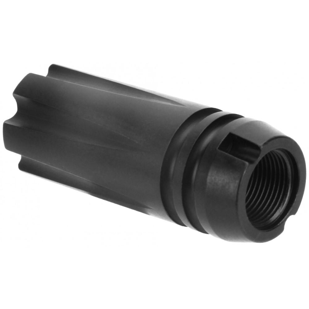 TacFire Flash & Sound Forwarder 7.62/39mm 14x1 LH Picture of Tacfire Inc. Tacfire 7.62/39mm 14-1 Left Hand Thread Flash & Sound Forwarder Sty