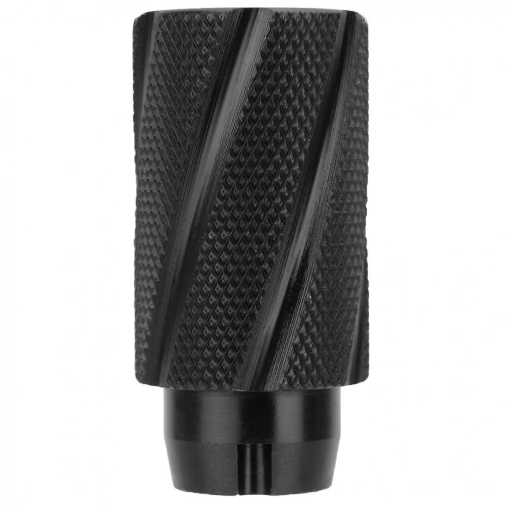 TacFire Knurled Linear Compensator Flash & Concussion Forwarder 7.62x39 14x1 LH Black Picture of Tacfire Inc. Tacfire 7.62/39MM 14-1 LH KNURLED LINEAR COMPENSATOR SOUND & CONCUSS