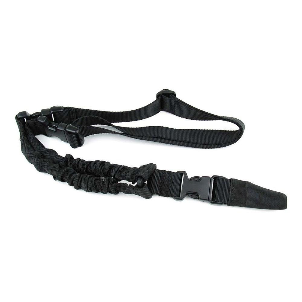 Tacfire One Point Double Bungee Rifle Sling Black Picture of Tacfire Inc. ONE POINT BUNGEE RIFLE SLING/HK STEEL HOOK (HEAVY DUTY)/BLK