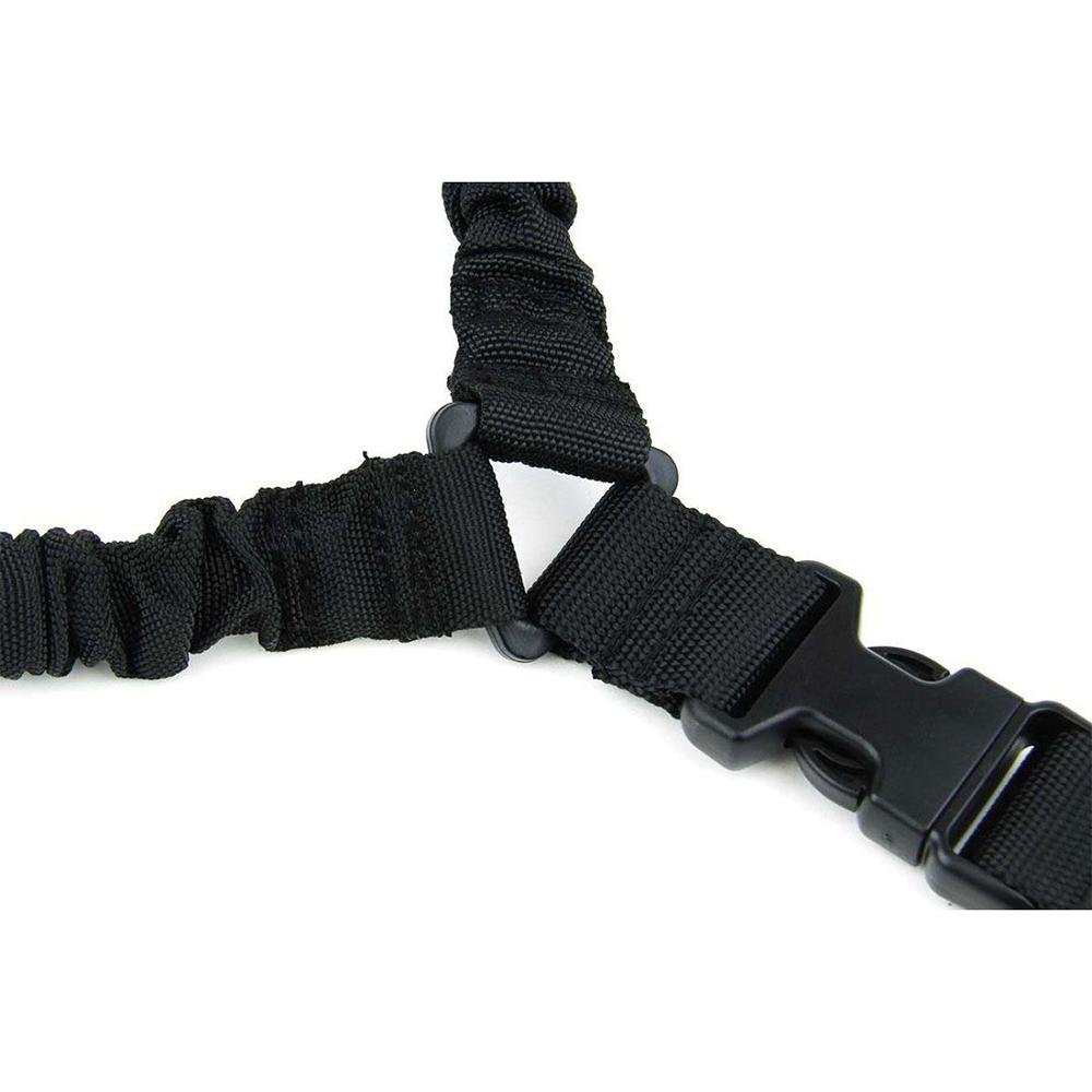 Tacfire One Point Double Bungee Rifle Sling Black Picture of Tacfire Inc. ONE POINT BUNGEE RIFLE SLING/HK STEEL HOOK (HEAVY DUTY)/BLK