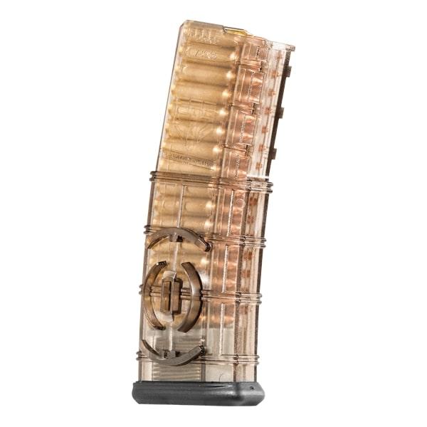 ETS Gen 2 AR15 Rifle Magazine Smoke with Coupler .223/5.56 30/rd Picture of ELITE TACTICAL SYSTEMS GROUP AR15 MAGAZINE 30RD SMOKE WITH COUPLER