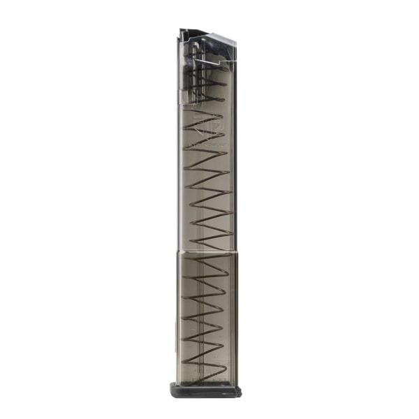 Elite Tactical Systems Carbon Smoke Handgun Magazine for Glock 17 9mm Luger 32/rd Picture of ELITE TACTICAL SYSTEMS GROUP ETS FITS GLOCK¨ 17181919X263445 - 32RD GEN 2 9MM MAG CARBON SMOKE