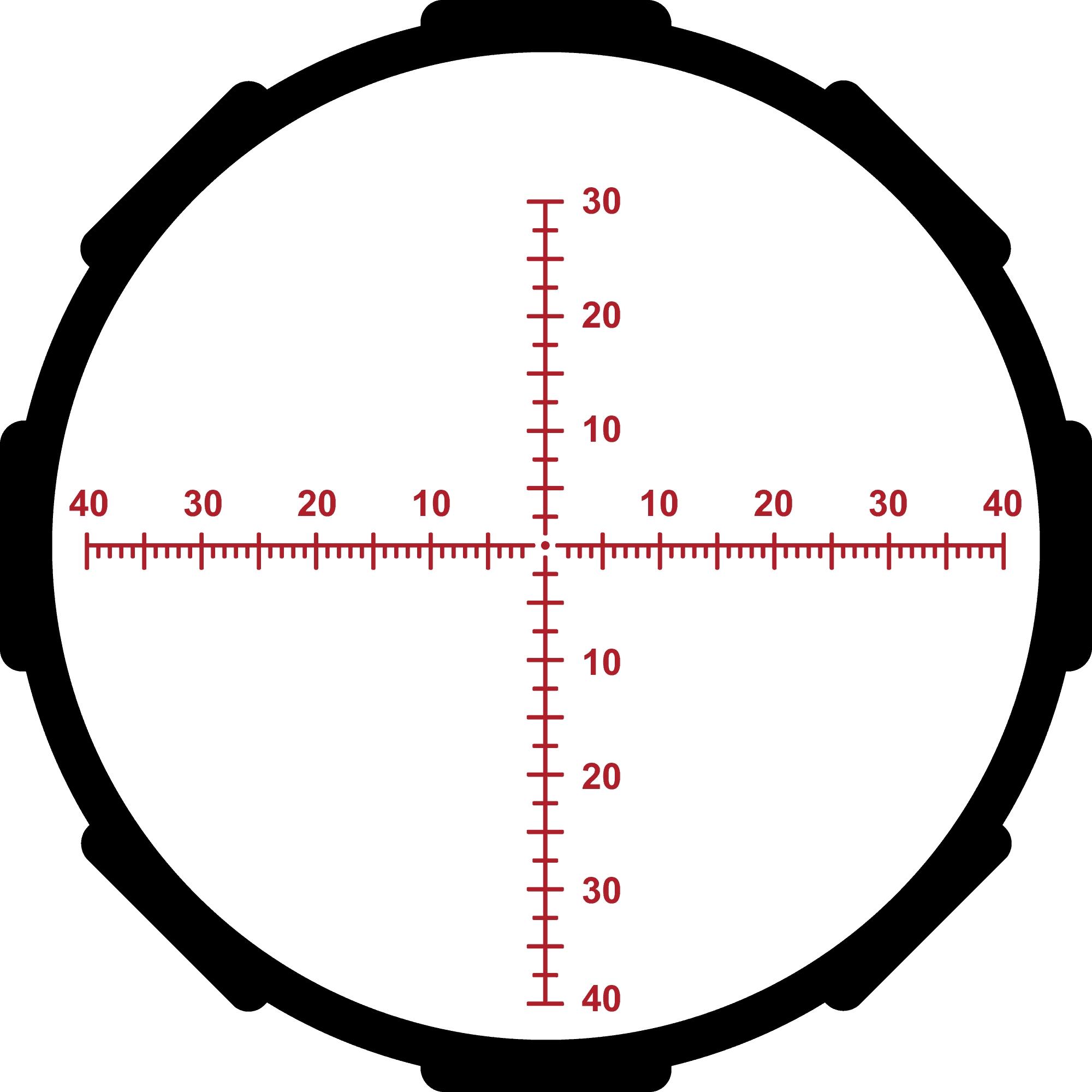 Crimson Trace Hardline Pro Rifle Scope - 6-24x50mm 30mm SFP MR1-MOA Illum Picture of Crimson Trace Corporation CT Hardline Pro Scope 6-24x50 MR1-MOA Illuminated 30mm Tube