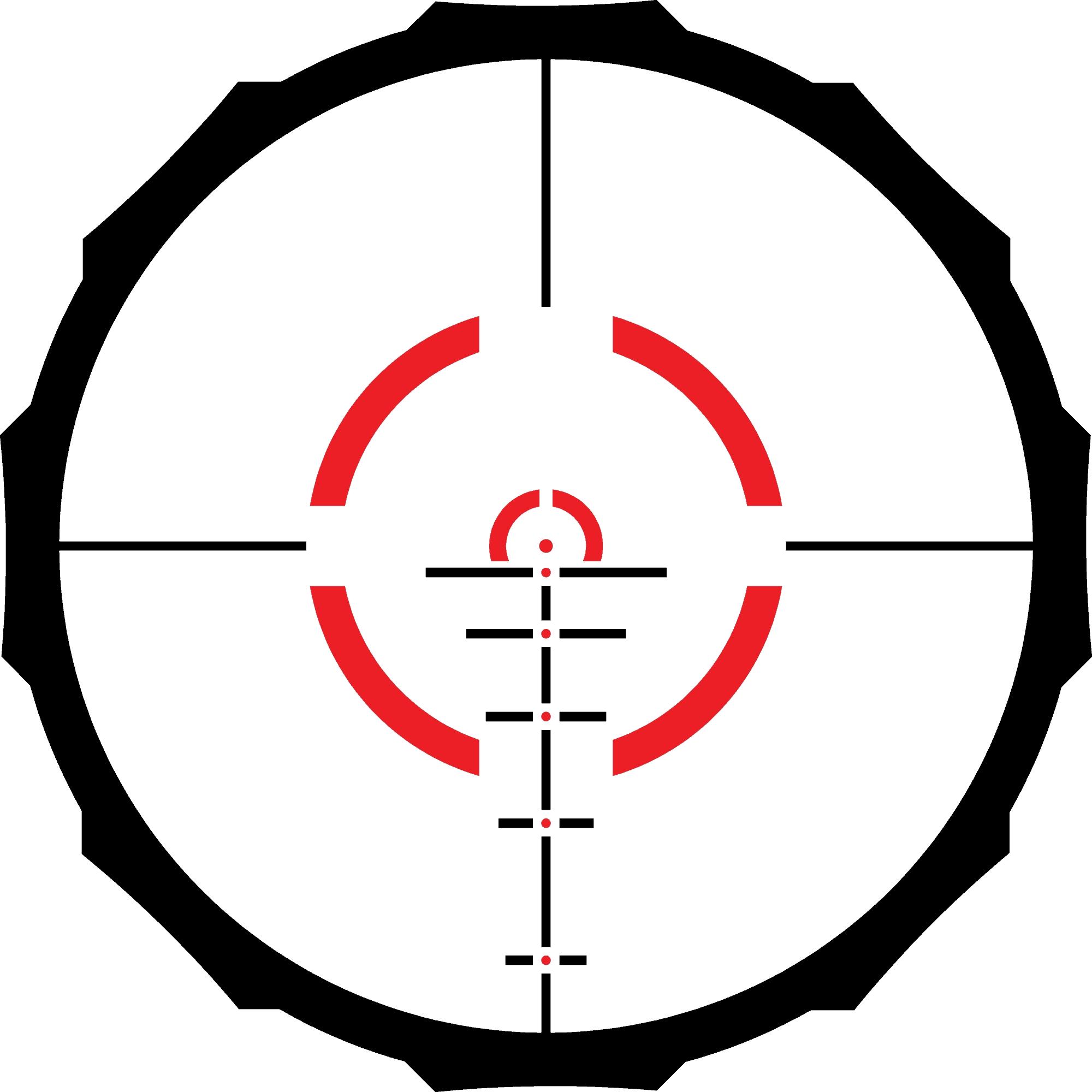 Crimson Trace Hardline Pro Rifle Scope - 1-6x24mm 30mm SFP Competition Etched Illum Picture of Crimson Trace Corporation CT Hardline Pro Scope 1-6x24 COMPETITION Etched Illuminated 30mm Tube