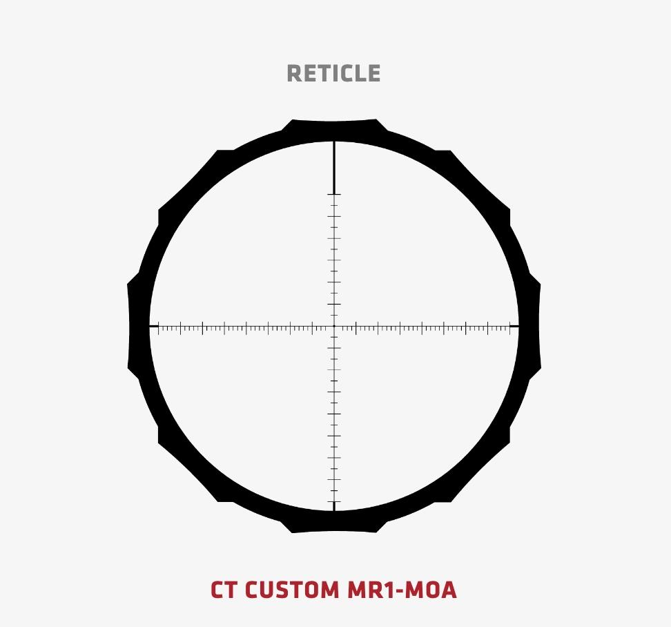 Crimson Trace Hardline Rifle Scope - 3-9x40mm 1" SFP MR1-MOA Picture of Crimson Trace Corporation CT Hardline Scope 3-9x40 MR1-MOA