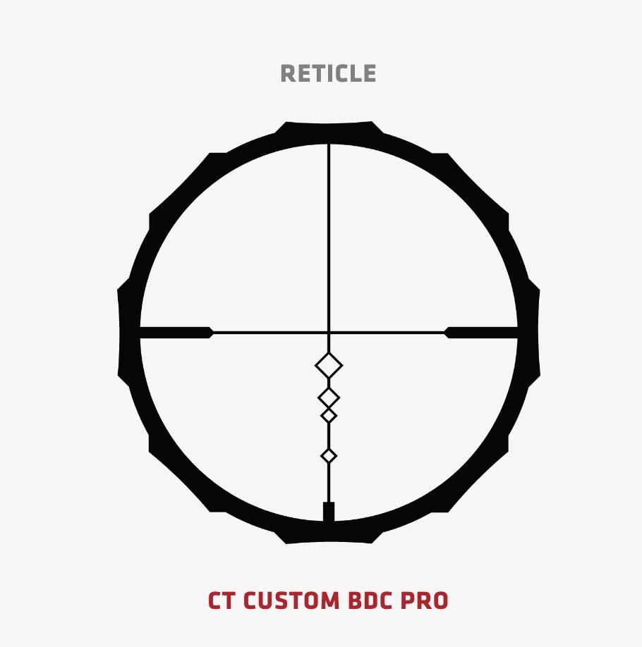 Crimson Trace Brushline Pro Rifle Scope - 3-12x42mm BDC PRO Picture of Crimson Trace Corporation CT Brushline Pro Scope 3-12x42 BDC PRO
