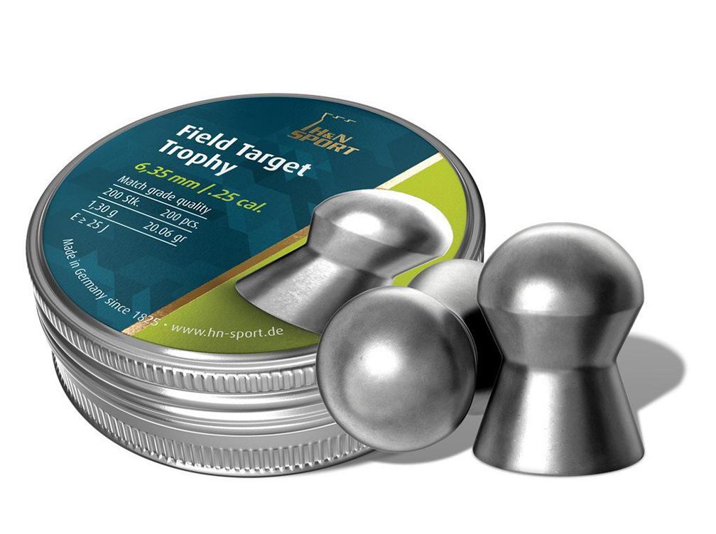 H&N Field Target Trophy Lead Pellets .25 cal. 20.06 Grain 200 Count Picture of Hatsan USA / Escort Shotguns H&N Field Target Trophy .25 cal. - per 200