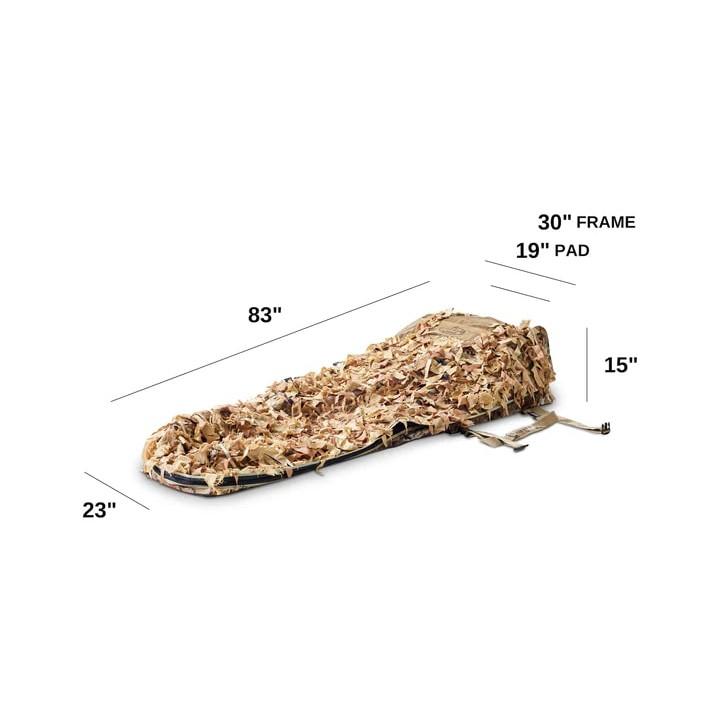 Rig'Em Right Xtreme Ghillie Layout Blind Base and Prairie Cover Picture of AdvenTec LLC dba Rig Em Right Outdoors Xtreme Ghillie Layout Blind (Base + Prairie Cover)