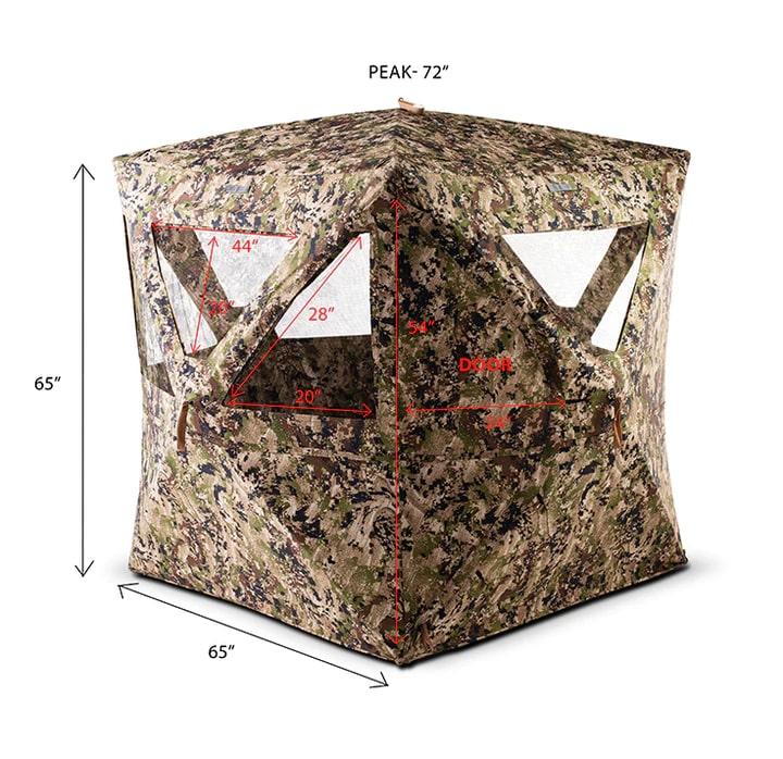Rig'Em Right HydeOut XL Blind Optifade Subalpine Picture of AdvenTec LLC dba Rig Em Right Outdoors HydeOut XL Subalpine