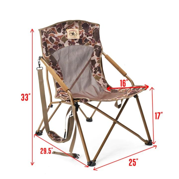 Rig'Em Right Camphunter Chair Classic Brown Camo Picture of AdvenTec LLC dba Rig Em Right Outdoors CampHunter - Brown Camo