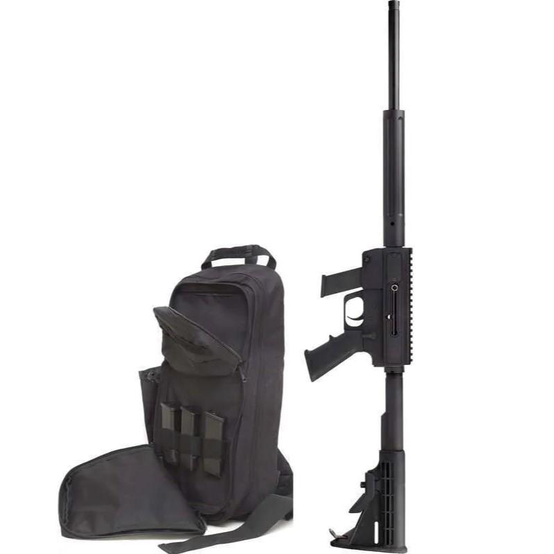 Just Right Carbine Takedown Rifle 9mm Luger 17/rd Magazine 17" Barrel Black with Slingpack Picture of Just Right Carbine Std Tkdwn 9mmBlk 17in Thrd Coll Stock Glock Mag Blk Slingpack Combo