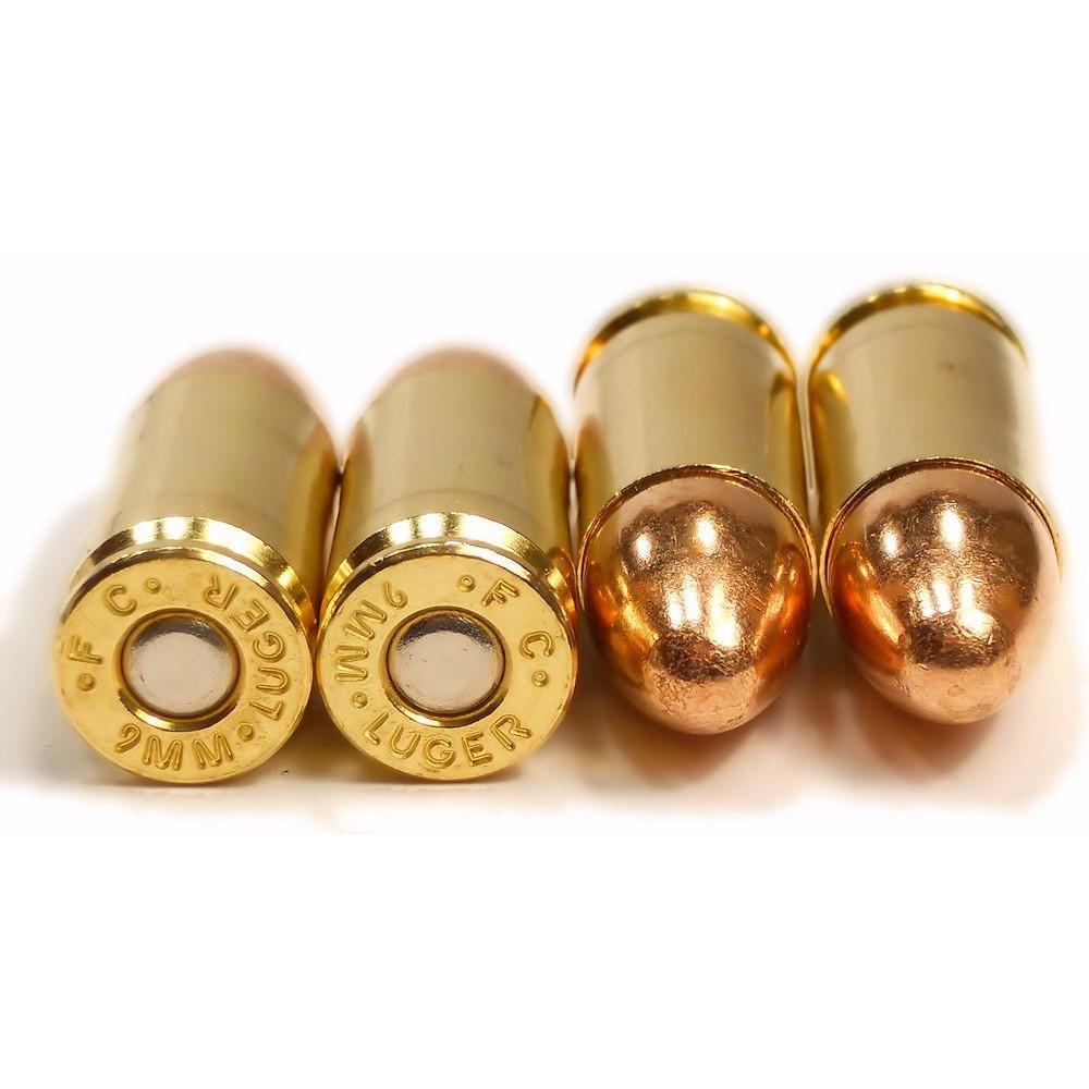 Federal American Eagle Handgun Ammo 9mm Luger 124 gr FMJ 1150 fps 100/ct Picture of Federal Cartridge Co. FEDERAL 9MM LUGER 124GR FMJ AMMO 100RD