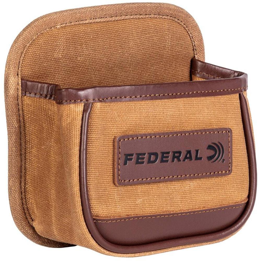 Federal Premium Single Shotshell Box Pouch Tan Picture of Federal Cartridge Co. FEDERAL PREMIUM SINGLE BOX POUCH - TAN