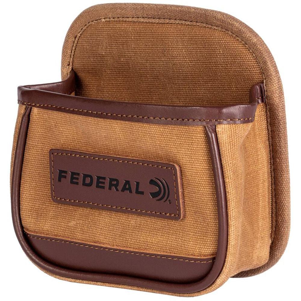 Federal Premium Single Shotshell Box Pouch Tan Picture of Federal Cartridge Co. FEDERAL PREMIUM SINGLE BOX POUCH - TAN