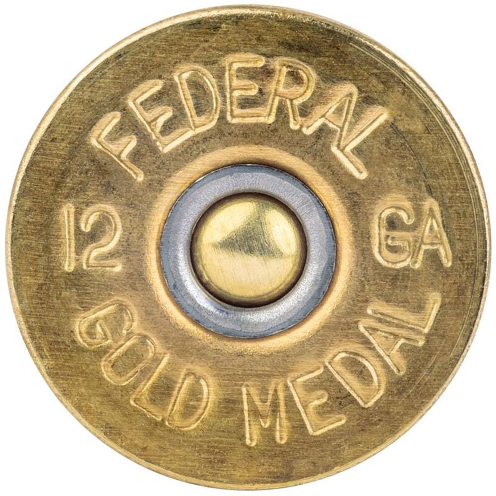 Premium Gold Medal 12GA 2-3/4 2-3/4DE 1-1/8OZ 7.5 25rd Picture of Federal Cartridge Co. FEDERAL PREMIUM GOLD MEDAL PAPER 12GA 2-3/4" 2-3/4DE 1-1/8OZ 7.5 AMMO 25RD
