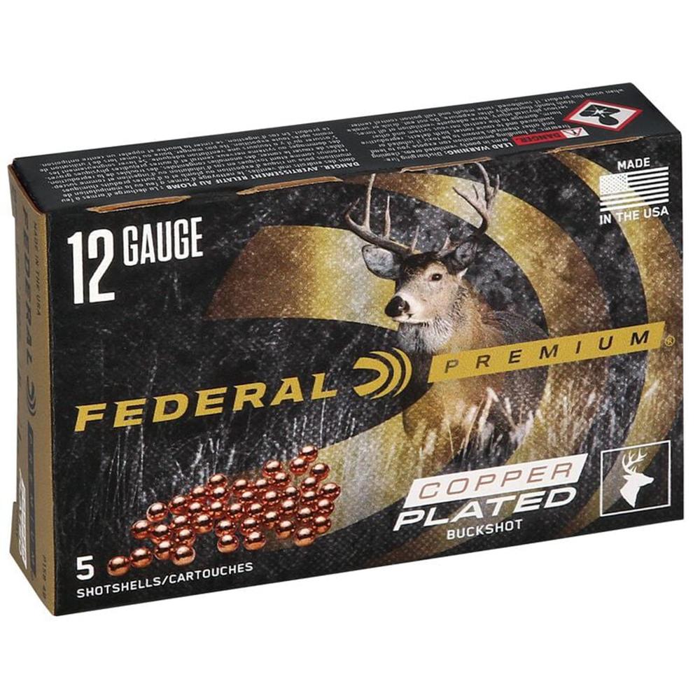 Federal Premium Vital-Shok 12 ga 3" MAX 41 plts #4B 1100 fps - 5/box Picture of Federal Cartridge Co. FEDERAL PREMIUM VITAL-SHOK BUCKSHOT 12GA 3" MAG 41 PLTS-4 BUCK AMMO 5RD