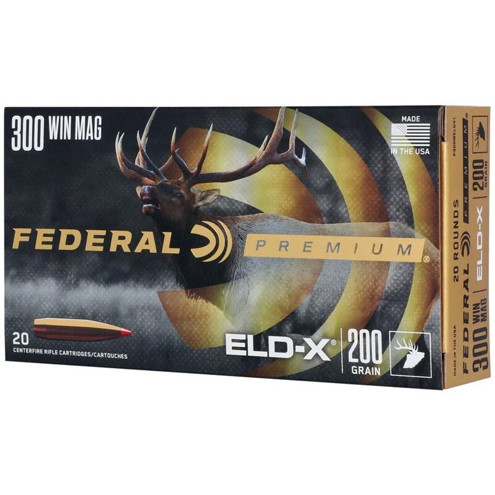 Federal Premium ELD-X Rifle Ammunition .300 Win Mag 200gr PT 20/ct Picture of Federal Cartridge Co. FEDERAL 300 WIN MAG 200 GR ELD-X AMMO 20RD