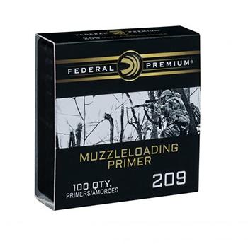 Federal Premium Muzzleloader 209 Primers 100/ct Picture of Federal Cartridge Co. FEDERAL MUZZLELOADER 209 PRIMER 100RD