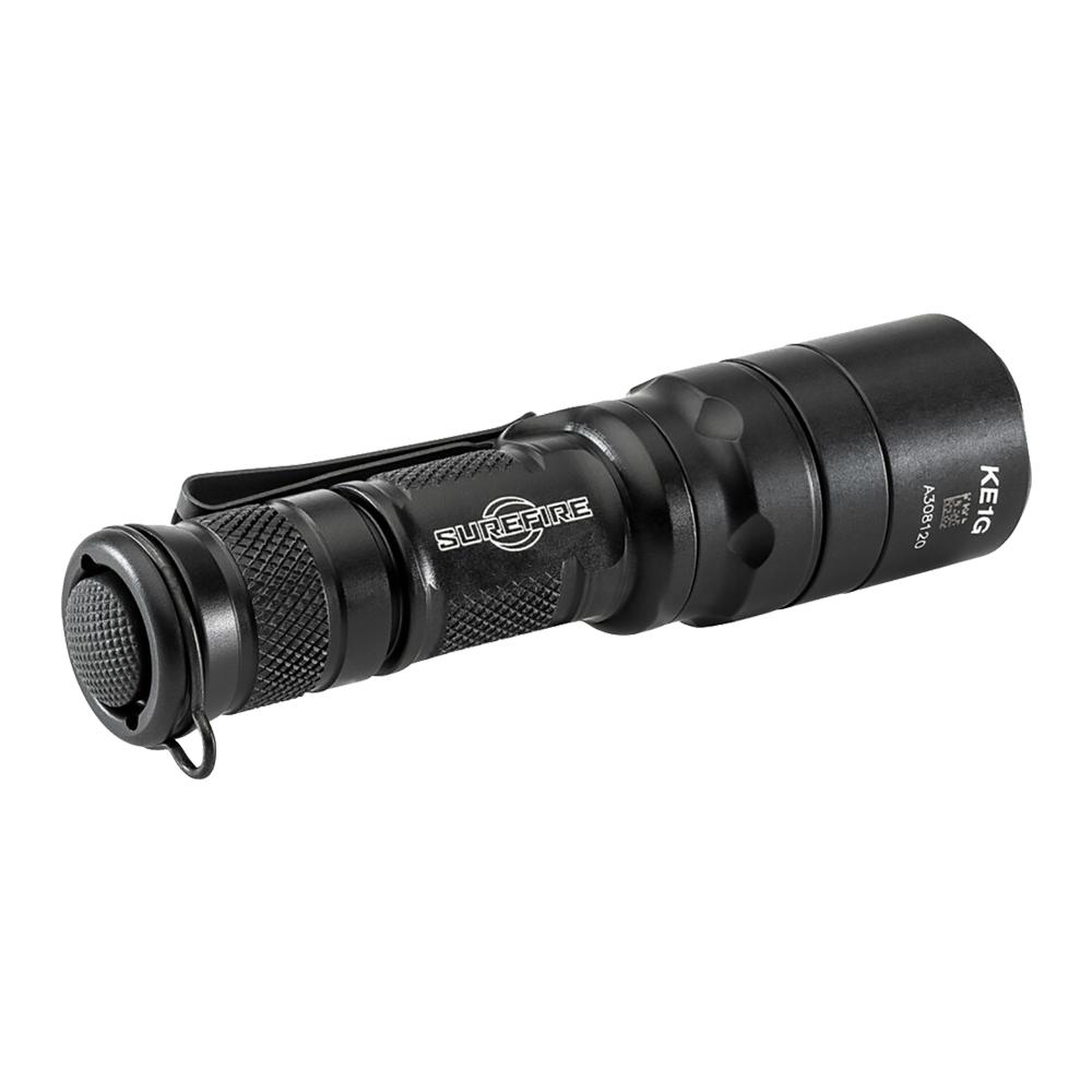 Surefire EDCL1-T Dual Output Everyday Carry Flashlight 500 Lumens Black Picture of Surefire Llc EDC TACT 3V 5/500 LU WH LED ALUM BLK TYPE 3 ANO TACTICAL SWITCH