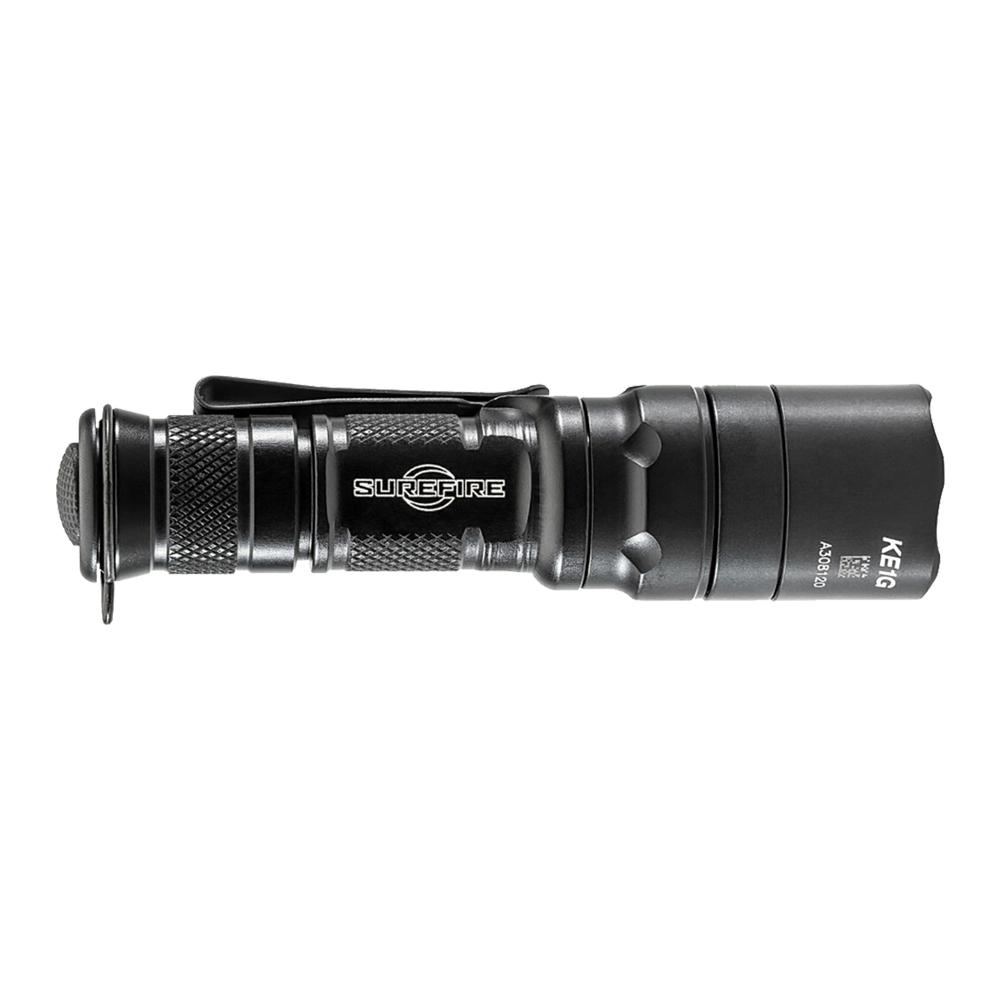 Surefire EDCL1-T Dual Output Everyday Carry Flashlight 500 Lumens Black Picture of Surefire Llc EDC TACT 3V 5/500 LU WH LED ALUM BLK TYPE 3 ANO TACTICAL SWITCH