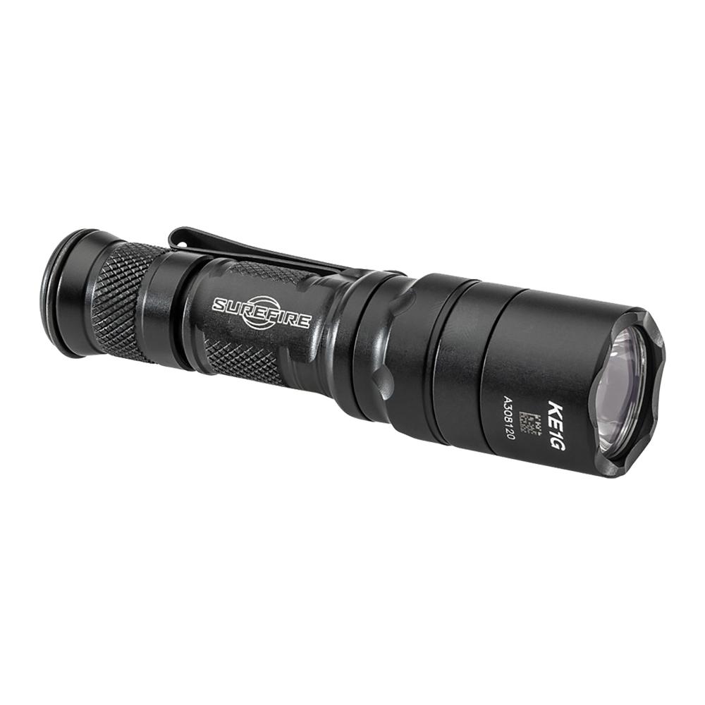 Surefire EDCL1-T Dual Output Everyday Carry Flashlight 500 Lumens Black Picture of Surefire Llc EDC TACT 3V 5/500 LU WH LED ALUM BLK TYPE 3 ANO TACTICAL SWITCH