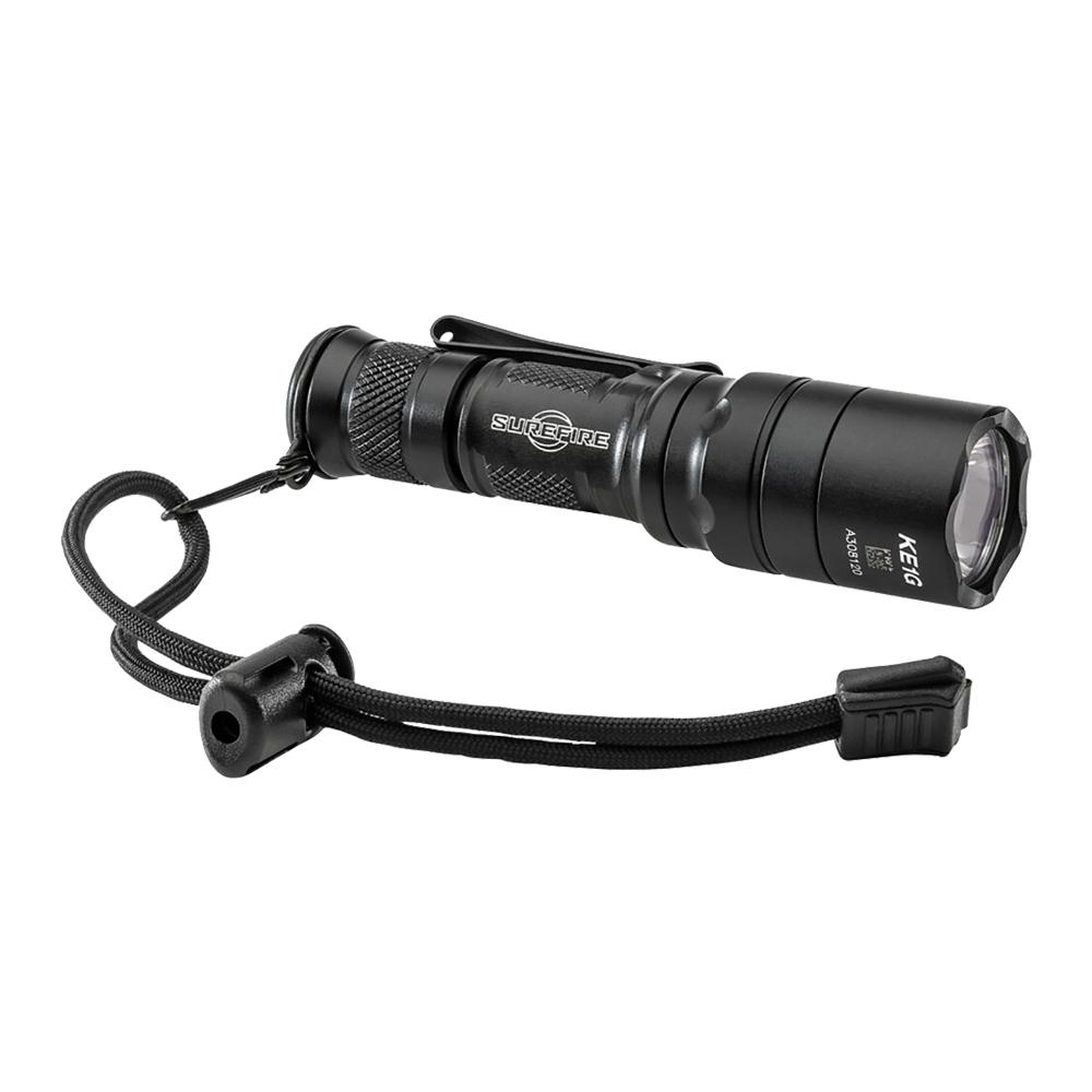 Surefire EDCL1-T Dual Output Everyday Carry Flashlight 500 Lumens Black Picture of Surefire Llc EDC TACT 3V 5/500 LU WH LED ALUM BLK TYPE 3 ANO TACTICAL SWITCH