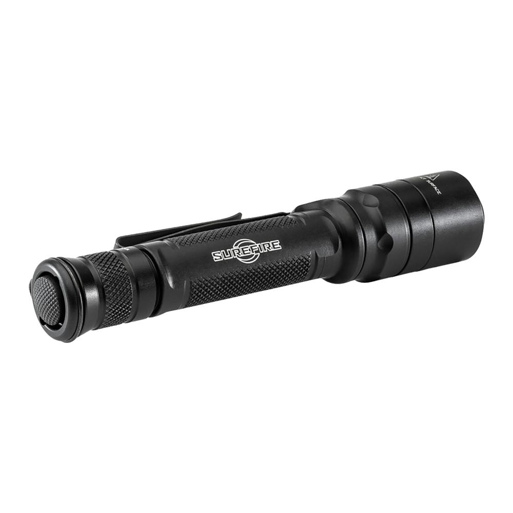 Surefire EDCL2-T Dual Output Everyday Carry Flashlight 1200 Lumens Black Picture of Surefire Llc EDC TACT 6V 5/1200 LU WH LED ALUM BLK TYPE 3 ANO TACT SWITCH