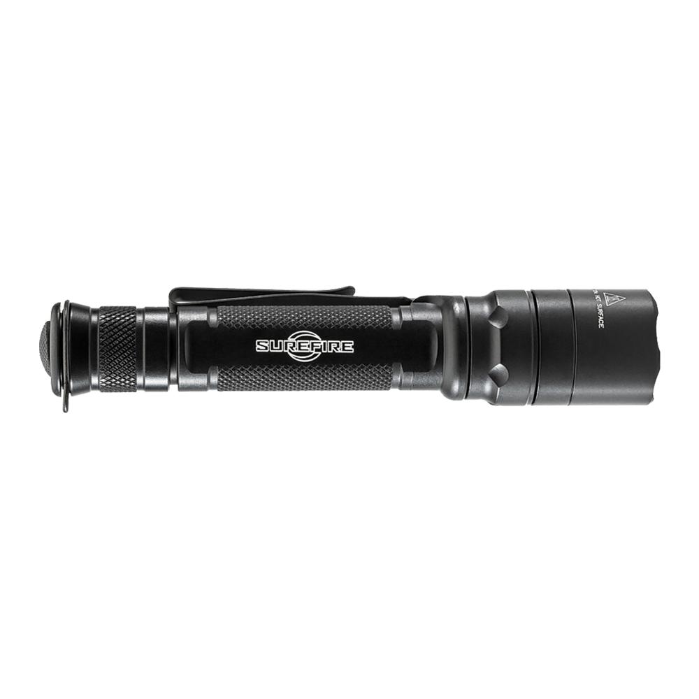 Surefire EDCL2-T Dual Output Everyday Carry Flashlight 1200 Lumens Black Picture of Surefire Llc EDC TACT 6V 5/1200 LU WH LED ALUM BLK TYPE 3 ANO TACT SWITCH
